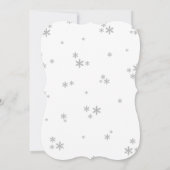 Invitation Petite Offre De Joie Baby shower De Noël (Dos)