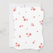 Invitation Petite Offre De Joie Baby shower De Noël (Dos)