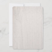 Invitation Petite offre de vacances Joy Baby shower floral (Dos)