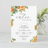 Invitation Petite Orange Cutie Citrus 1er Anniversaire (Debout devant)