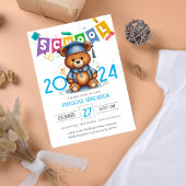 Invitation Petite ours de fin d'année Gardergarten Graduation