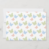 Invitation Petite Papillon fille Anniversaire Photo Invitatio (Dos)