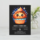 Invitation Petite pâte muffin Anniversaire (Debout devant)