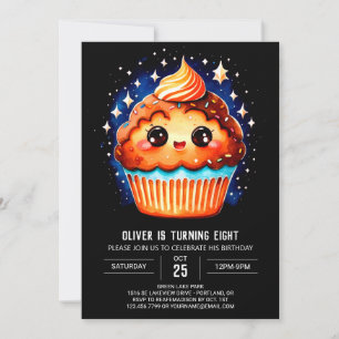 Invitation Petite pâte muffin Anniversaire