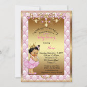Invitation Petite peau claire Princesse, Baby shower Invitati (Devant)