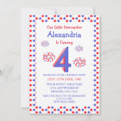 Invitation Petite pétarade 4e anniversaire (Devant)