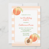 Invitation Petite Petite Pêche Grève Fille Anniversaire (Devant)