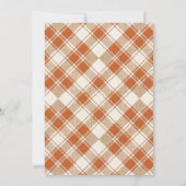 Invitation Petite pousse Baby Shower Violet Gingham (Dos)