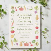 Petite pousse en route Fête de bébé légumes