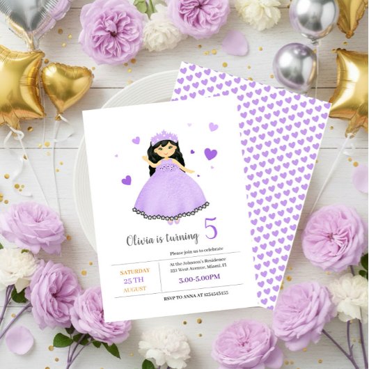 Invitation Petite princesse