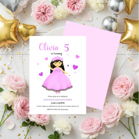Invitation Petite princesse