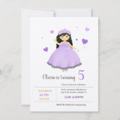 Invitation Petite princesse (Devant)
