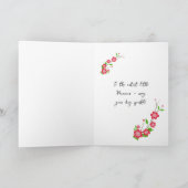 Invitation Petite princesse avec une robe rouge (Intérieur)