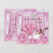 Invitation Petite princesse Baby shower bébé fille (Devant / Derrière)