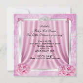 Invitation Petite princesse Baby shower fille Africaine Améri (Dos)