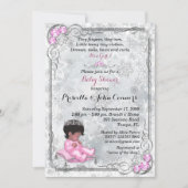 Invitation Petite princesse Baby shower Invitation, hiver (Devant)
