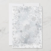 Invitation Petite princesse Baby shower Invitation, hiver (Dos)