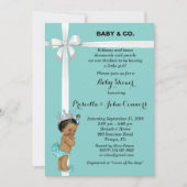 Invitation Petite Princesse Baby shower Invitation, menthe (Devant)