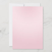 Invitation Petite Princesse Baby shower Invitation, rose (Dos)