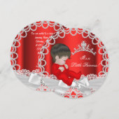 Invitation Petite princesse Baby shower mignonne bébé fille r (Devant / Derrière)