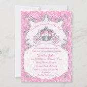 Invitation Petite princesse, douches pour bébés roses Invitat (Devant)