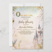 Invitation Petite Princesse Fête de Naissance Château de Cont (Devant)