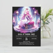 Invitation Petite princesse imprimable Anniversaire (Debout devant)