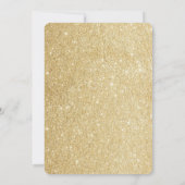 Invitation Petite Princesse, Invitation Or (Dos)