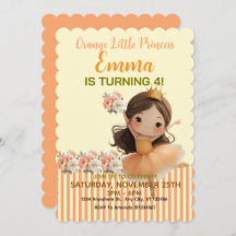 Petite Princesse Orange Balle