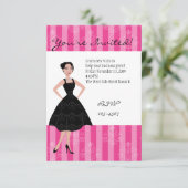 Invitation petite robe noire (Debout devant)