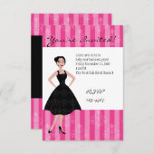 Invitation petite robe noire (Devant / Derrière)