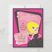 Invitation Petite robe noire_Blonde Bombshell (Devant)