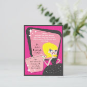 Invitation Petite robe noire_Blonde Bombshell (Debout devant)