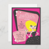 Invitation Petite robe noire_Blonde Bombshell (Devant / Derrière)