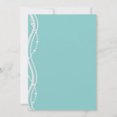 Invitation Petite robe noire Fête des mariées en verre bleu (Dos)