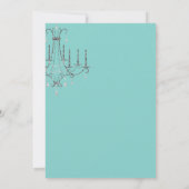 Invitation Petite Robe Noire Glamour Mariage (Dos)