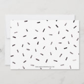 Invitation Petite robe noire haute talons Bachelorette Party (Dos)