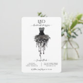 Invitation Petite robe noire LBD Bachelortie Party (Debout devant)