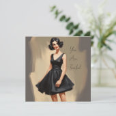 Invitation Petite robe noire (LBD) : Beauté sous-estimée (Debout devant)