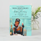 Invitation Petite robe noire mariée & Co Fête des mariées gla (Debout devant)