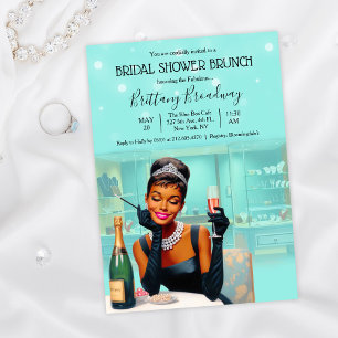 Invitation Petite robe noire mariée & Co Fête des mariées gla