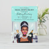 Invitation Petite robe noire mariée & Co Fête des mariées gla (Debout devant)