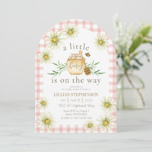 Invitation Petite Ruche En Route Fête Prénatale Bébé Rose