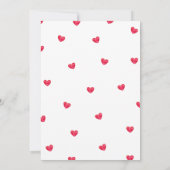 Invitation Petite Saint-Valentin Bébé Fille Shower (Dos)