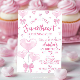 Invitation Petite Saint-Valentin d'anniversaire chérie