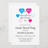 Invitation Petite Saint Valentin Saint Valentin Révélation de (Devant / Derrière)