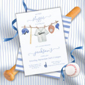 Invitation Petite salope de baseball Clothesline fête d'anniv