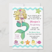 Invitation Petite Sirène (Devant)