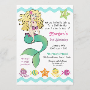 Invitation Petite Sirène