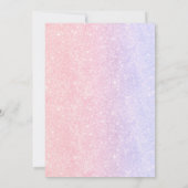 Invitation Petite Sirène 1er anniversaire (Dos)